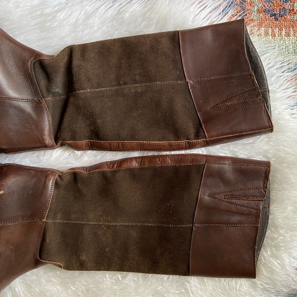 steve madden leather suede boot equestrian riding boots ritte tall boot size 6 - Picture 7 of 15